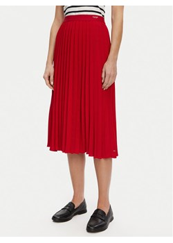 Tommy Hilfiger Spódnica plisowana WW0WW43886 Czerwony Regular Fit ze sklepu MODIVO w kategorii Spódnice - zdjęcie 181157378