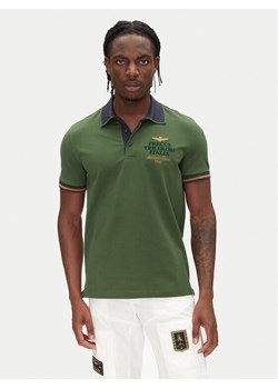 Aeronautica Militare Polo 251PO1859P191 Zielony Regular Fit ze sklepu MODIVO w kategorii T-shirty męskie - zdjęcie 181157398