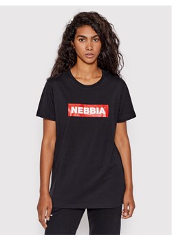 NEBBIA T-Shirt 592 Czarny Regular Fit ze sklepu MODIVO w kategorii Bluzki damskie - zdjęcie 181157567