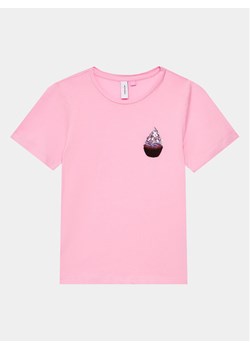 Vero Moda Girl T-Shirt 10285292 Różowy Regular Fit ze sklepu MODIVO w kategorii Bluzki dziewczęce - zdjęcie 181157647
