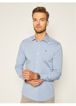 Tommy Jeans Koszula DM0DM04405 Błękitny Slim Fit ze sklepu MODIVO w kategorii Koszule męskie - zdjęcie 181157737