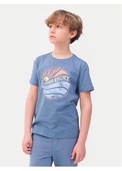 4F T-Shirt 4FJWSS24TTSHM1135 Niebieski Regular Fit ze sklepu MODIVO w kategorii T-shirty chłopięce - zdjęcie 181158005