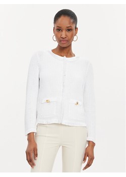 Luisa Spagnoli Kardigan Conforto 58327 Biały Regular Fit ze sklepu MODIVO w kategorii Swetry damskie - zdjęcie 181158057