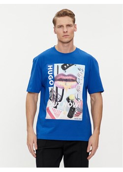 Hugo T-Shirt Narcado 50513316 Niebieski Relaxed Fit ze sklepu MODIVO w kategorii T-shirty męskie - zdjęcie 181158306
