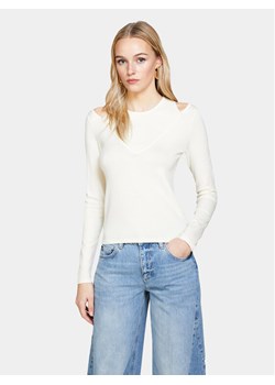 Sisley Sweter 1B7YM104G Écru Slim Fit ze sklepu MODIVO w kategorii Swetry damskie - zdjęcie 181158317