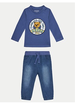 Guess Komplet bluzka i spodnie I4YG17 K5M20 Granatowy Regular Fit ze sklepu MODIVO w kategorii Komplety chłopięce - zdjęcie 181158456