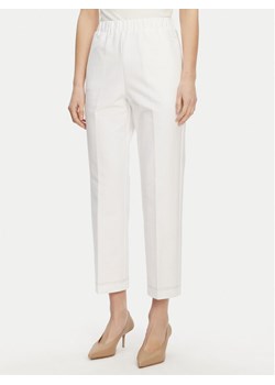 Max Mara Chinosy 2516781047650 Biały Regular Fit ze sklepu MODIVO w kategorii Spodnie damskie - zdjęcie 181158469