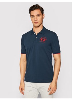 La Martina Polo CCMP01 PK001 Granatowy Regular Fit ze sklepu MODIVO w kategorii T-shirty męskie - zdjęcie 181158536