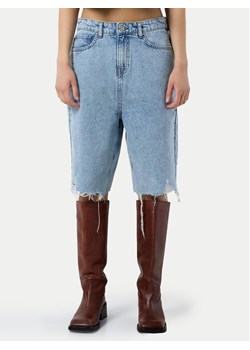 Noisy May Szorty jeansowe Jytte 27030816 Niebieski Straight Fit ze sklepu MODIVO w kategorii Szorty - zdjęcie 181158737