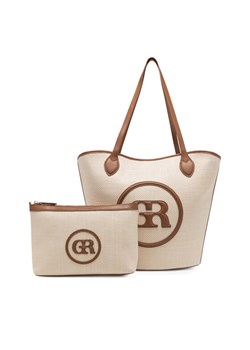 Gino Rossi Torebka TYLO-V Beżowy ze sklepu MODIVO w kategorii Torby Shopper bag - zdjęcie 181158768