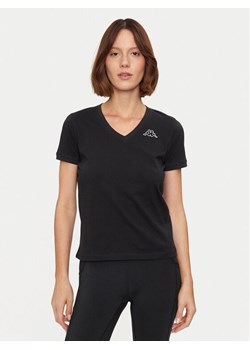 Kappa T-Shirt Logo Cabou 303H0P0 Czarny Regular Fit ze sklepu MODIVO w kategorii Bluzki damskie - zdjęcie 181158905