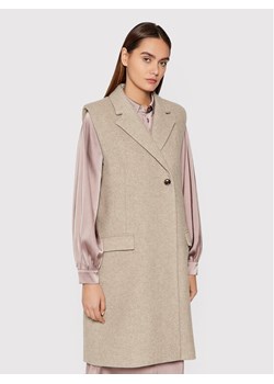 Samsøe Samsøe Bezrękawnik Valery F21400015 Beżowy Relaxed Fit ze sklepu MODIVO w kategorii Kamizelki damskie - zdjęcie 181159079