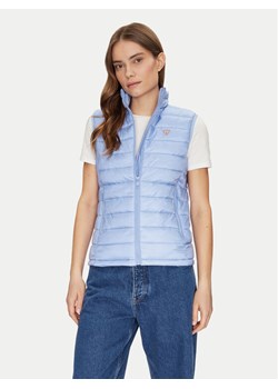 Guess Jeans Bezrękawnik W5RN55 WHAB2 Niebieski Regular Fit - id: 0000304597183 - marki Guess - 181159148 Guess Jeans Bezrękawnik W5RN55 WHAB2 Niebieski Regular Fit ze sklepu MODIVO w kategorii Kamizelki damskie - zdjęcie 181159148