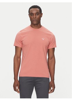 Barbour T-Shirt Essential Sports MTS0331PI55 Różowy Tailored Fit ze sklepu MODIVO w kategorii T-shirty męskie - zdjęcie 181159175
