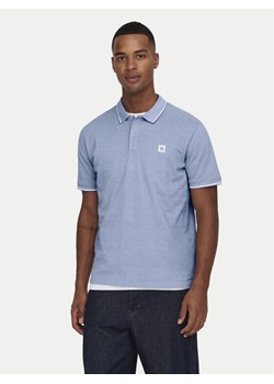 Only & Sons Polo Fletcher 22024827 Błękitny Regular Fit ze sklepu MODIVO w kategorii T-shirty męskie - zdjęcie 181159335