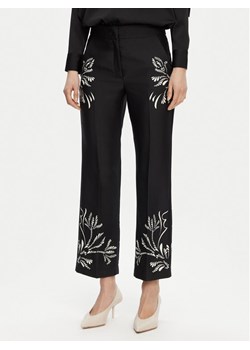 Marella Spodnie materiałowe Egizio 2513131043 Czarny Flare Fit ze sklepu MODIVO w kategorii Spodnie damskie - zdjęcie 181159355