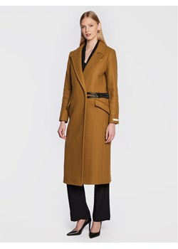 Ted Baker Płaszcz wełniany Frejia 264208 Brązowy Regular Fit ze sklepu MODIVO w kategorii Płaszcze damskie - zdjęcie 181159386