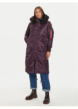 Alpha Industries Parka 198013 Fioletowy Regular Fit ze sklepu MODIVO w kategorii Parki damskie - zdjęcie 181159398