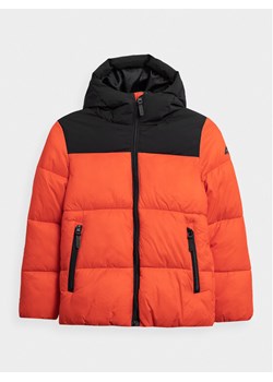 4F Kurtka zimowa 4FJAW23TDJAM274 Czerwony Regular Fit ze sklepu MODIVO w kategorii Kurtki chłopięce - zdjęcie 181159508