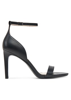 Calvin Klein Sandały Heel Sandal 90 - Lth HW0HW02337 Czarny ze sklepu MODIVO w kategorii Sandały damskie - zdjęcie 181159548