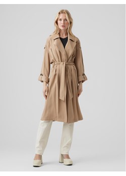 Vero Moda Trencz Bella 10252979 Beżowy Relaxed Fit ze sklepu MODIVO w kategorii Płaszcze damskie - zdjęcie 181159567