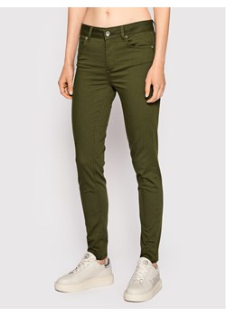 Liu Jo Spodnie materiałowe WF2362 T7144 Zielony Skinny Fit ze sklepu MODIVO w kategorii Spodnie damskie - zdjęcie 181159667