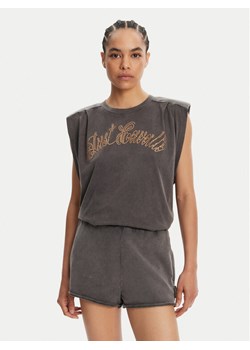 Just Cavalli T-Shirt 78PAHE10 Szary Loose Fit ze sklepu MODIVO w kategorii Bluzki damskie - zdjęcie 181159695