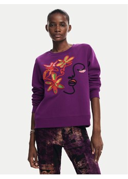 Desigual Bluza Lady 24WWSK16 Fioletowy Regular Fit ze sklepu MODIVO w kategorii Bluzy damskie - zdjęcie 181159868