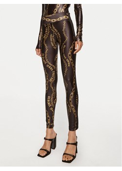 Versace Jeans Couture Legginsy 77HAC114 JS417 Czarny Slim Fit ze sklepu MODIVO w kategorii Spodnie damskie - zdjęcie 181160248