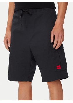 Hugo Szorty materiałowe Garlio242 50510594 Czarny Regular Fit ze sklepu MODIVO w kategorii Spodenki męskie - zdjęcie 181160309