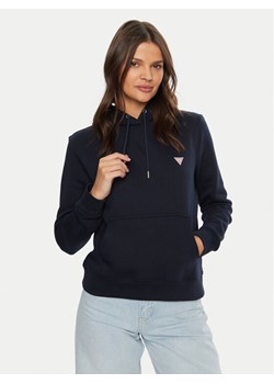 Guess Jeans Bluza W4YQ04 KC811 Granatowy Regular Fit ze sklepu MODIVO w kategorii Bluzy damskie - zdjęcie 181160409