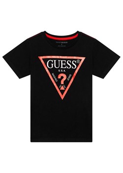 Guess T-Shirt L73I55 K8HM0 Czarny Regular Fit ze sklepu MODIVO w kategorii T-shirty chłopięce - zdjęcie 181160449