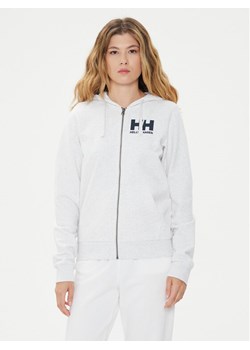 Helly Hansen Bluza W Hh Logo Full Zip Hoodie 2.0 34461 Biały Regular Fit ze sklepu MODIVO w kategorii Bluzy damskie - zdjęcie 181160678