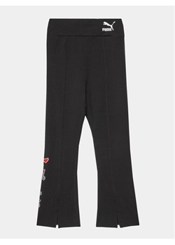 Puma Legginsy Puma X Miraculous 621857 Czarny Tight Fit ze sklepu MODIVO w kategorii Spodnie dziewczęce - zdjęcie 181160846