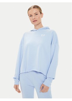 Under Armour Bluza Ua Rival Terry Os Hoodie 1382736-539 Niebieski Loose Fit ze sklepu MODIVO w kategorii Bluzy damskie - zdjęcie 181161267
