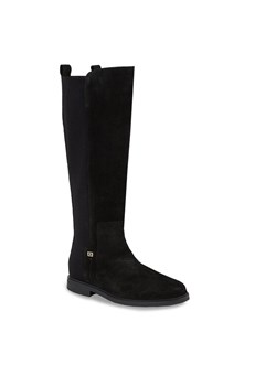 Tommy Hilfiger Oficerki Tommy Essentials Longboot FW0FW07476 Czarny ze sklepu MODIVO w kategorii Kozaki damskie - zdjęcie 181161327