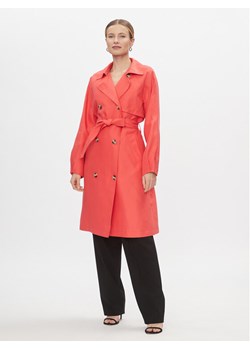 Vero Moda Trencz Doreen 10301287 Różowy Regular Fit ze sklepu MODIVO w kategorii Płaszcze damskie - zdjęcie 181161477