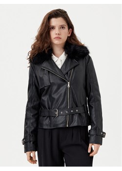 Motivi Kurtka z imitacji skóry R396Q000922N Czarny Slim Fit ze sklepu MODIVO w kategorii Kurtki damskie - zdjęcie 181161488