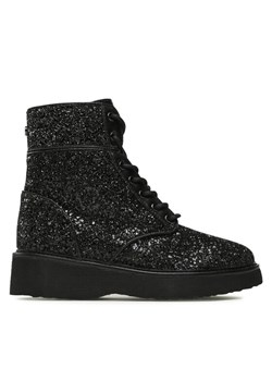 MICHAEL Michael Kors Botki Aniya Lug Bootie 40F3AYFEED Czarny ze sklepu MODIVO w kategorii Workery damskie - zdjęcie 181161495