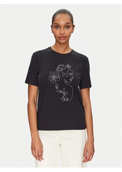 Vila T-Shirt Sybil 14108062 Czarny Regular Fit ze sklepu MODIVO w kategorii Bluzki damskie - zdjęcie 181161597