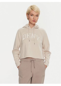 DKNY Sport Bluza DP4T9811 Écru Regular Fit ze sklepu MODIVO w kategorii Bluzy damskie - zdjęcie 181161637