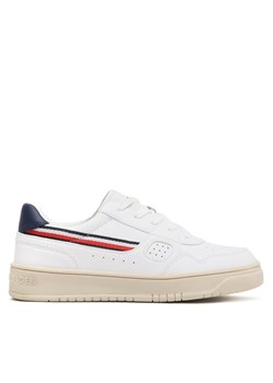 Tommy Hilfiger Sneakersy Stripes Low Cut Lace-Up Sneaker T3X9-32848-1355 S Biały ze sklepu MODIVO w kategorii Buty sportowe dziecięce - zdjęcie 181161825