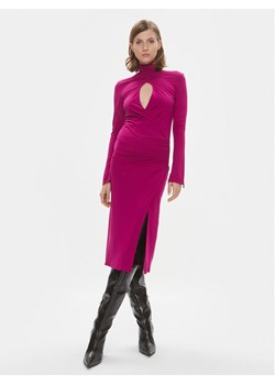 Pinko Sukienka koktajlowa Alpha 102367 A1DE Fioletowy Slim Fit ze sklepu MODIVO w kategorii Sukienki - zdjęcie 181161946