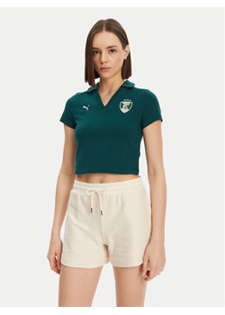 Puma Polo Harry Potter 630097 Zielony Regular Fit ze sklepu MODIVO w kategorii Bluzki damskie - zdjęcie 181162005