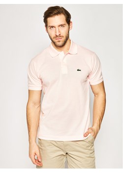 Lacoste Polo L1212 Różowy Classic Fit ze sklepu MODIVO w kategorii T-shirty męskie - zdjęcie 181162017