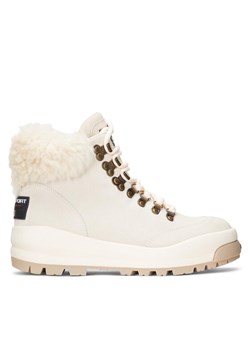 Polo Ralph Lauren Botki 804917245001 Écru ze sklepu MODIVO w kategorii Workery damskie - zdjęcie 181162327