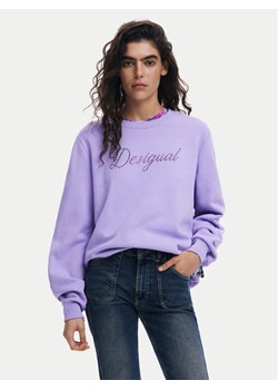 Desigual Bluza 25SWSK16 Fioletowy Regular Fit ze sklepu MODIVO w kategorii Bluzy damskie - zdjęcie 181162418
