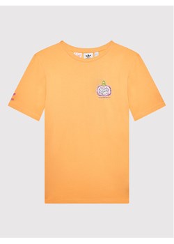 adidas T-Shirt KEVIN LYONS HF7579 Pomarańczowy Regular Fit ze sklepu MODIVO w kategorii T-shirty chłopięce - zdjęcie 181162438