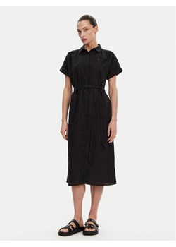 Tommy Hilfiger Sukienka koszulowa Ess WW0WW44653 Czarny Regular Fit ze sklepu MODIVO w kategorii Sukienki - zdjęcie 181162617