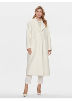 Boss Płaszcz wełniany Caridi 50510308 Écru Relaxed Fit ze sklepu MODIVO w kategorii Płaszcze damskie - zdjęcie 181162626